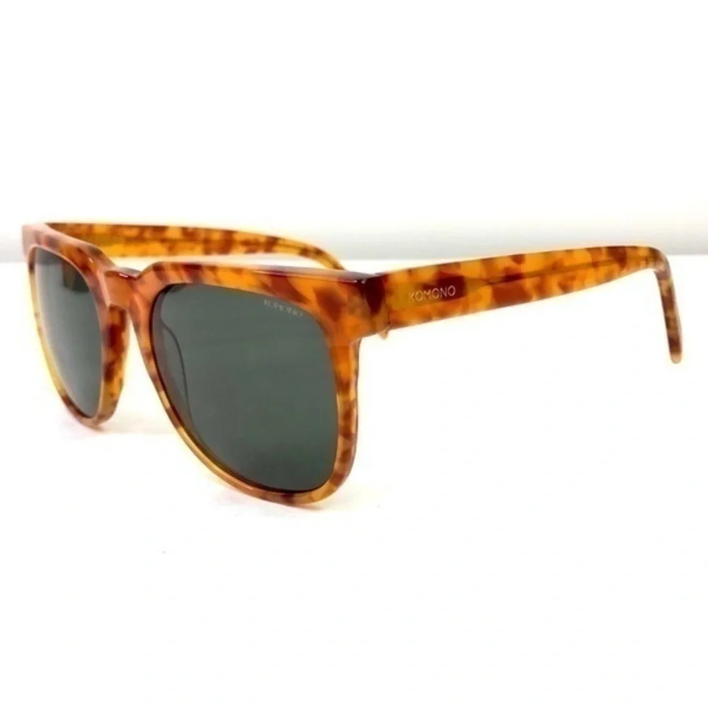 KOMONO Riviera Caramel Demi Sunglasses (NEW) Orange tan tortoise
